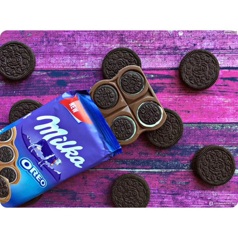 Milka Oreo Sandwich 92 г Молочный Шоколад Купить в Интернет-магазине